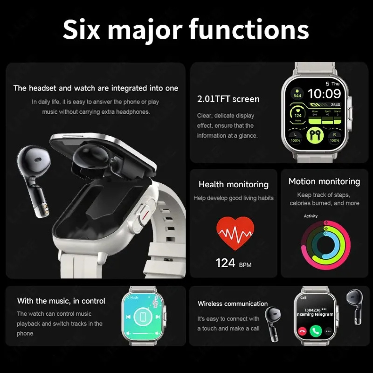 Smartwatch with Earbuds Smartwatch with Earbuds